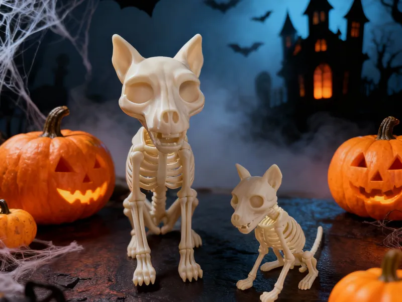 Magical Skeleton Cat