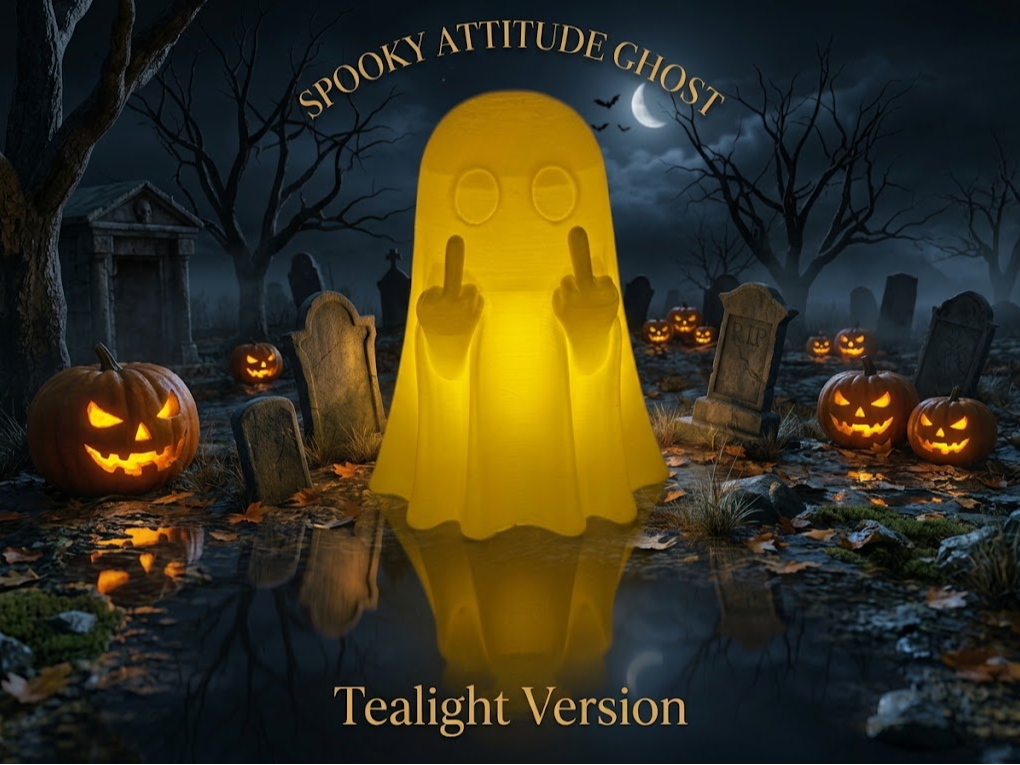 Spooky Attitude Ghost Tealight Version - 1