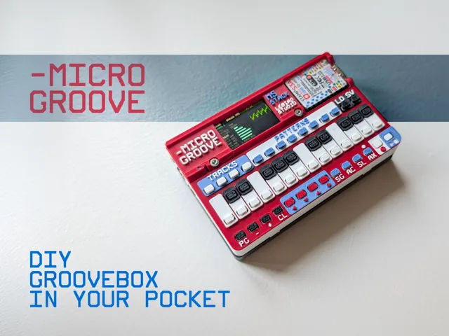 MicroGroove ჯიბის groovebox-ის კორპუსი