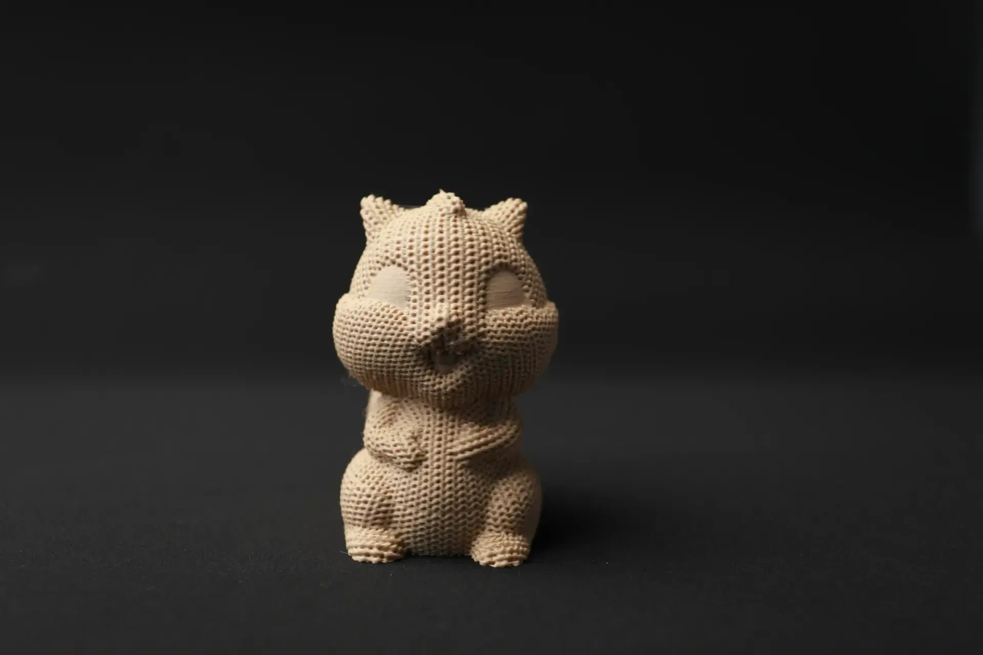 Miniatura 2 do modelo 3D 针织小松鼠（含钥匙扣款）