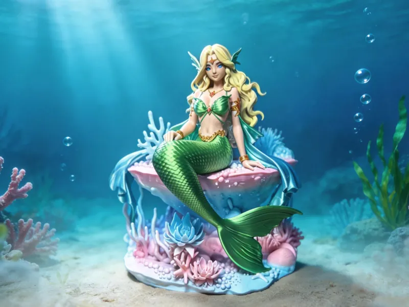 海梦瑶 · 美人鱼珊瑚石造景