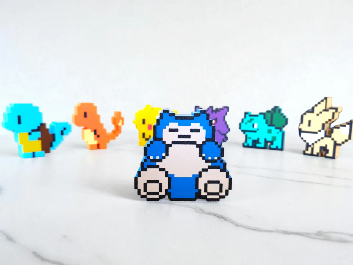 Two Bit Pokemon Pokemon - Snorlax de 8 bits - Modelo de impresión 3D gratuito - MakerWorld