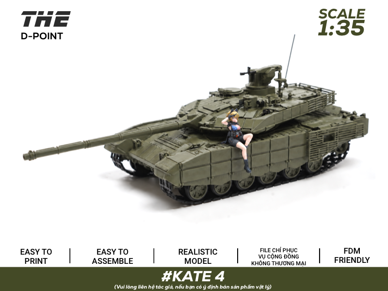 KATE #4 | 1:35 Scale Figure 3D model