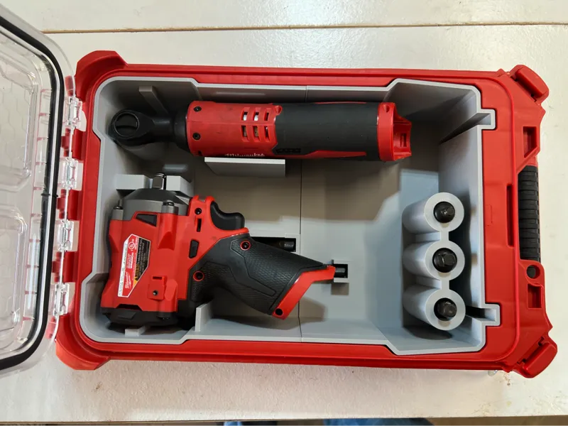 3/8" M12 Stubby Impact & M12 Ratchet Organizer