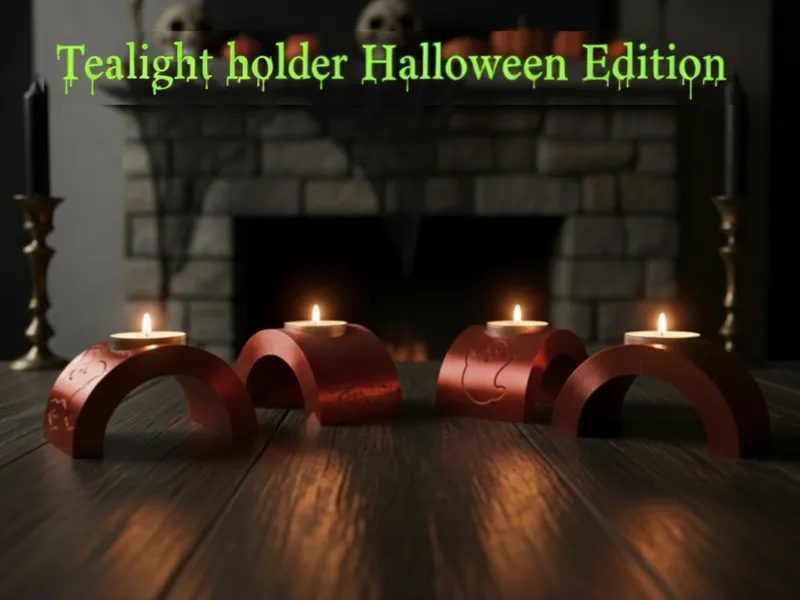 Tealight holder Halloween edition (No supports)