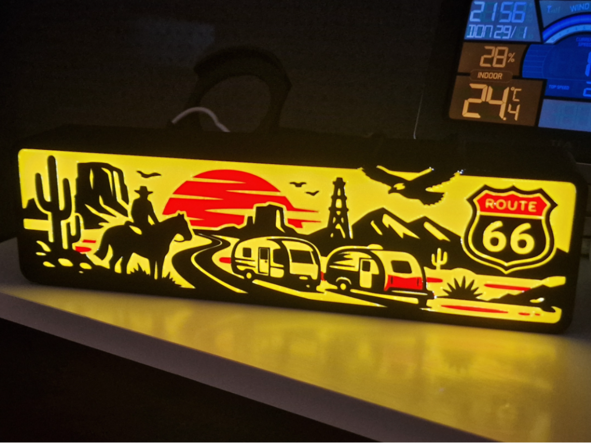 Arizona Route 66 Camping Lightbox