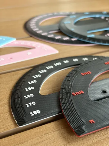 Letrero o emblema decorativo: Protractor Maker - Customizable Protractor — vista de referencia 5