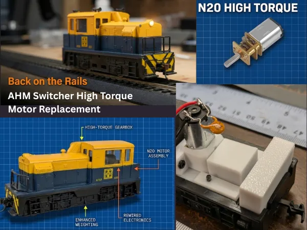 High Torque low speed HO Engine motor / worm gear