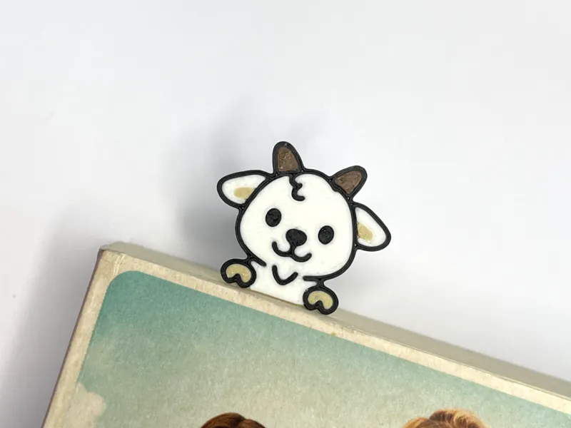 Goat Bookmark – cheeky and curious