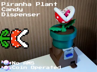 Piranha Plant Candy Dispenser - Super Mario Pipe