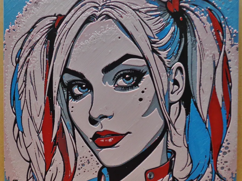 Hueforge Harley Quinn Pop Art