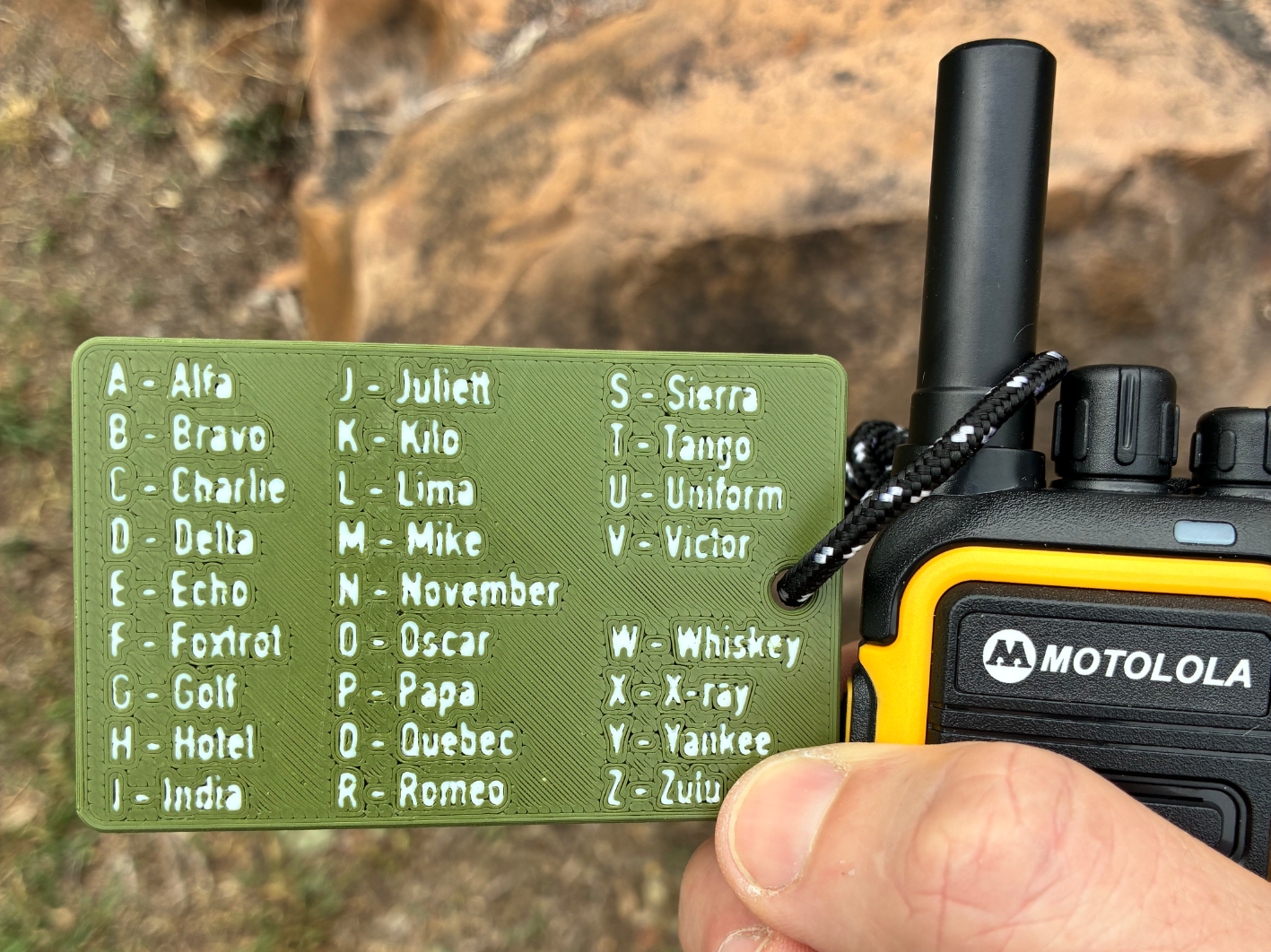 PrepReady - NATO Phonetic Alphabet Wallet Card