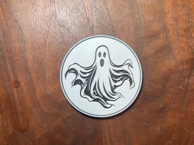 Ghost Coaster for Halloween!