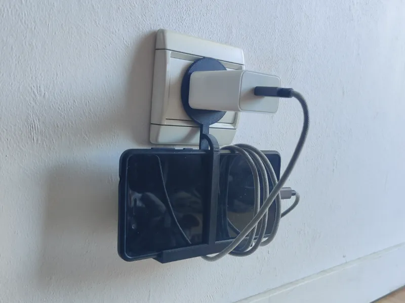 Wall phone hanger