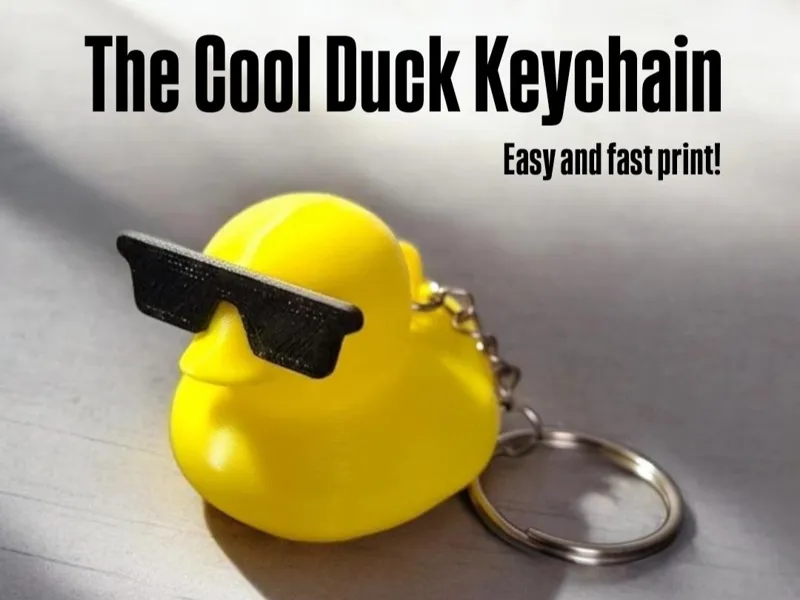 Cool Duck Keychain