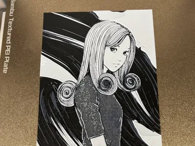 pretty anime girl hueforge