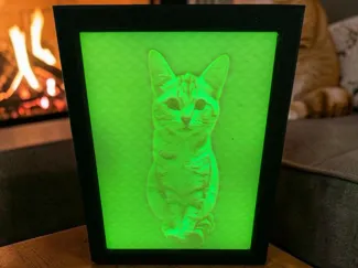 Parametric lithophane frame