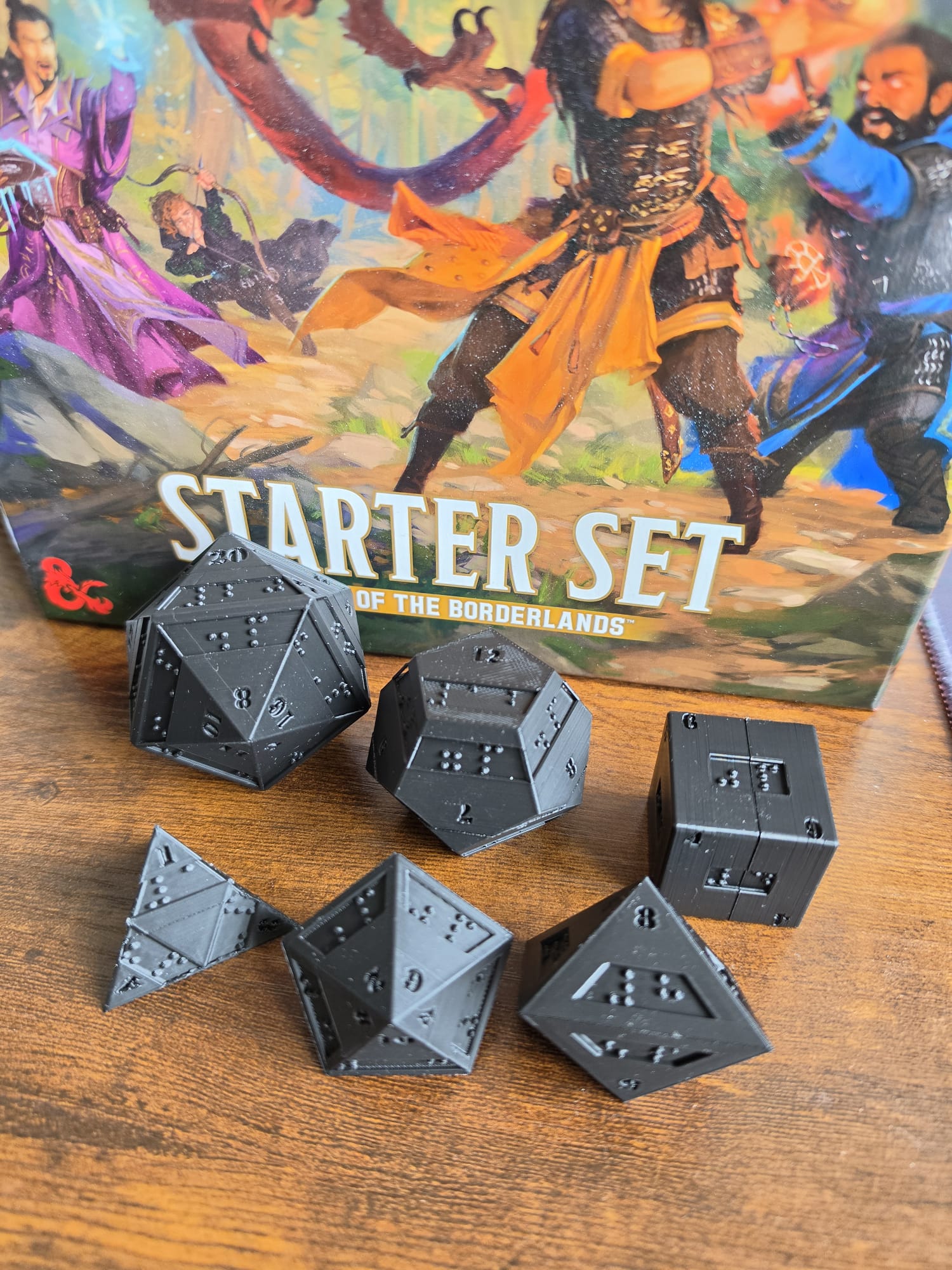 Miniatura 8 do modelo 3D Braille D&D Dice Set