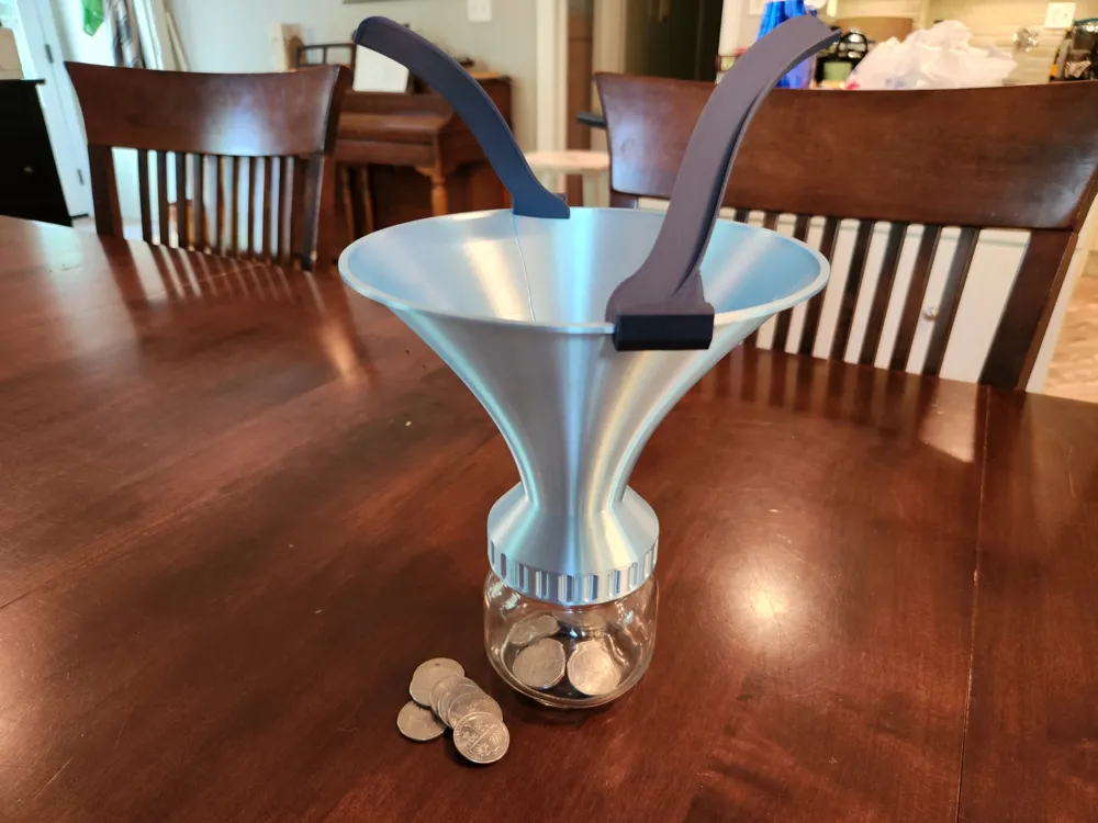 Coin Vortex Mason Jar Lid by squinn MakerWorld