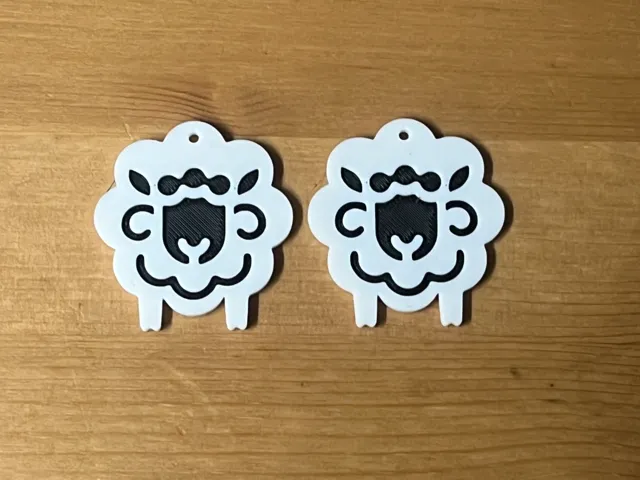 sheep earrings