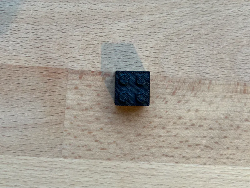 Klemmbaustein Brick 2x2