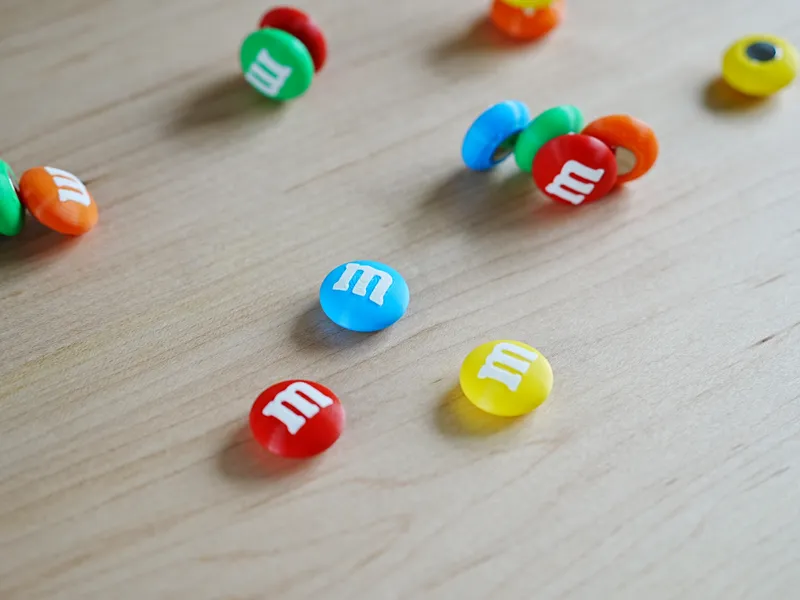 M&M Chocolate Magnets