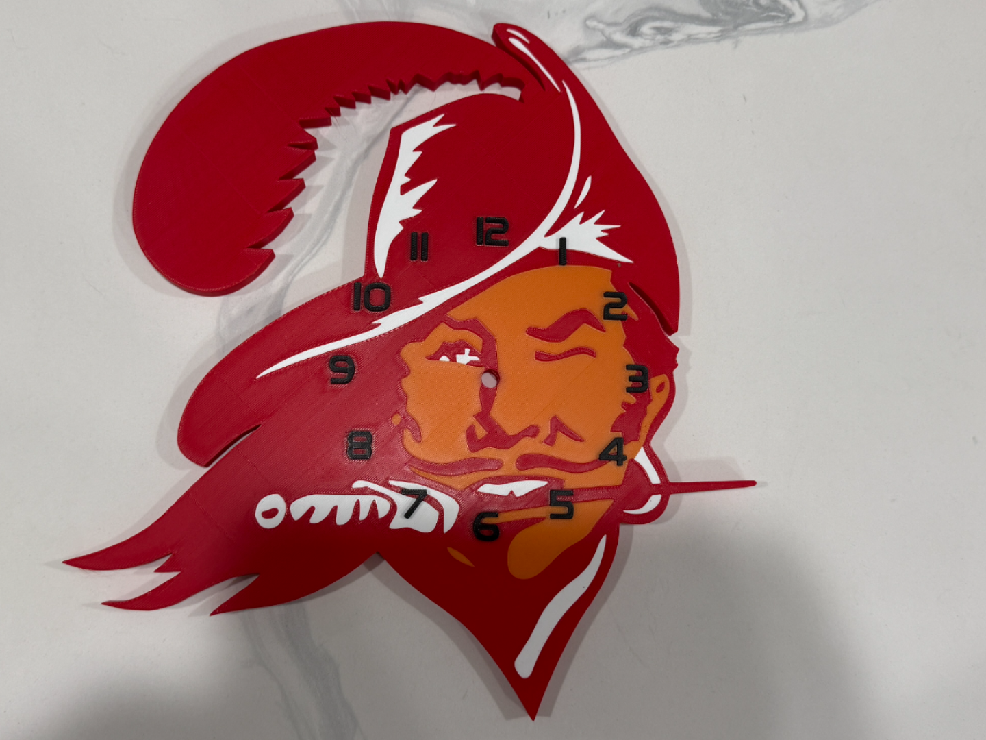 Tampa Bay Buccaneers Bucco Bruce 256 Clock