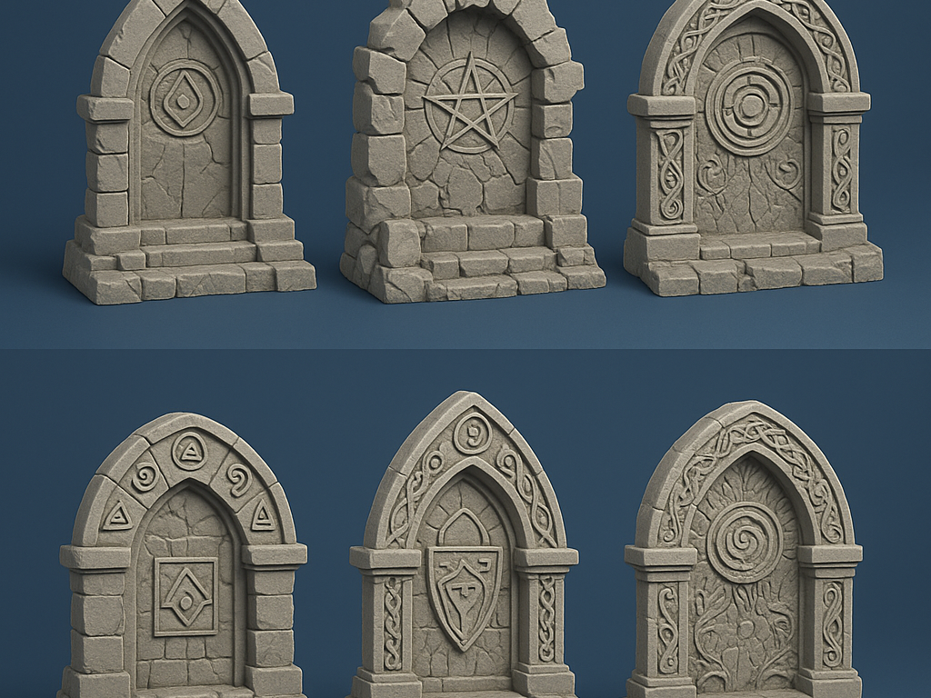 Arcane Stone Portals Set