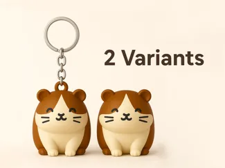 Kawaii Guinea Pig Keychain (2 Variants)