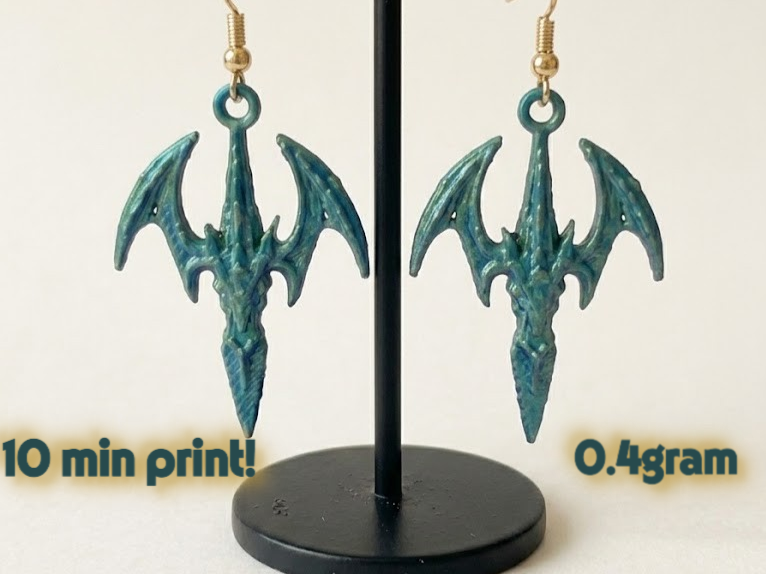 Dragon Wing Dangle Earrings