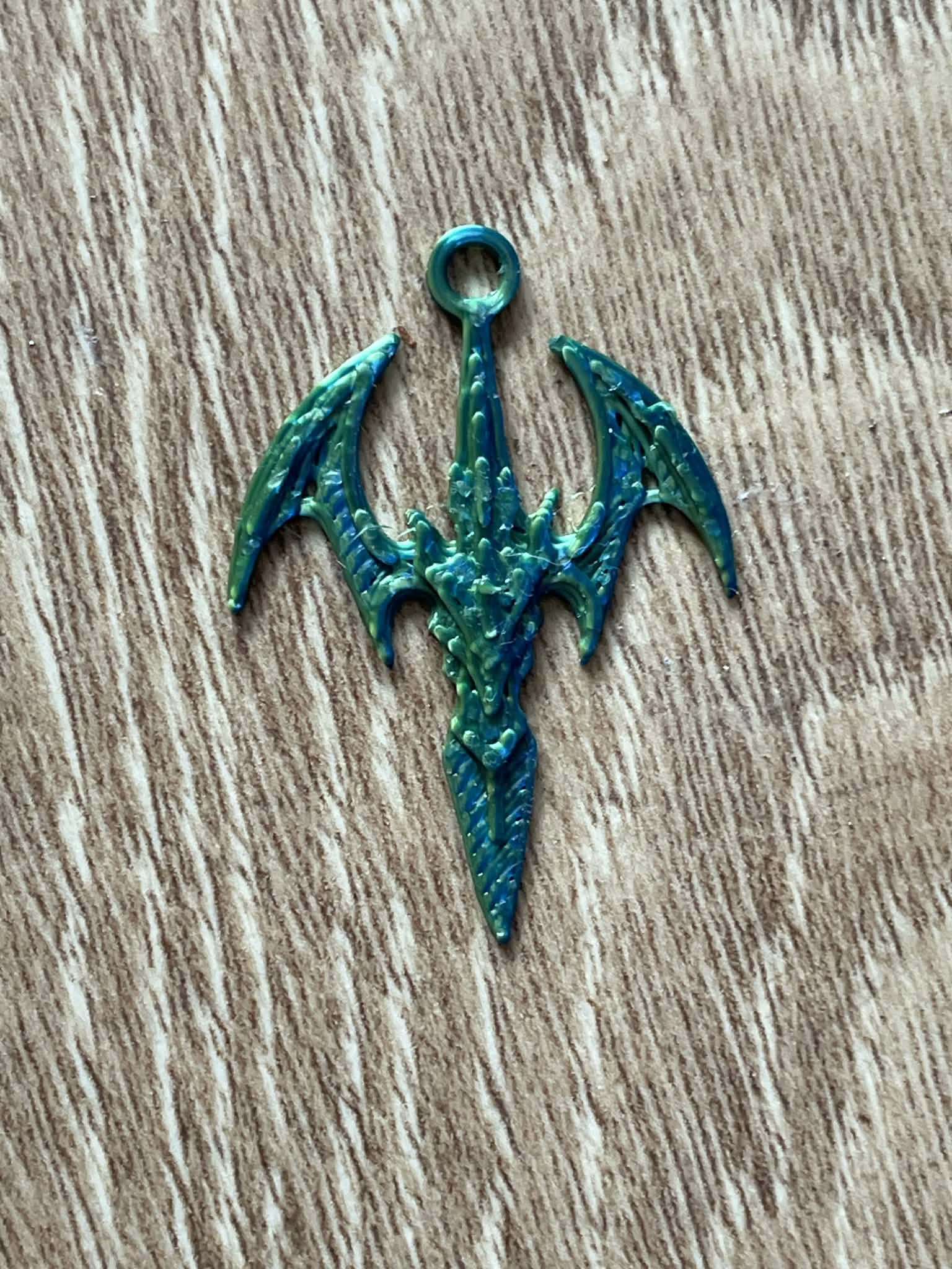Dragon Wing Dangle Earrings view 4