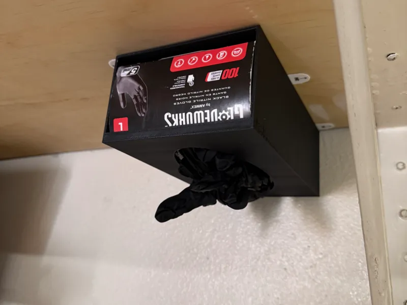 Under-Shelf Glove Dispenser