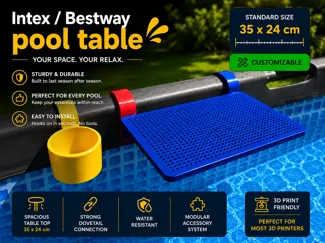 Pool Table (35x24cm) for Intex / Bestway / GRE