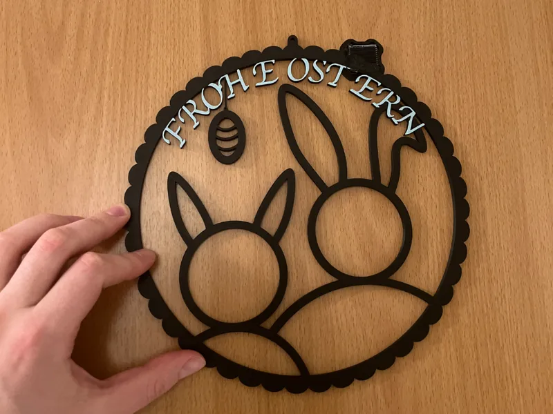 Frohe Ostern Aufhänger für die Tür oder Fenster
