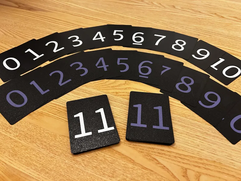 Numbered Cards for Math Games