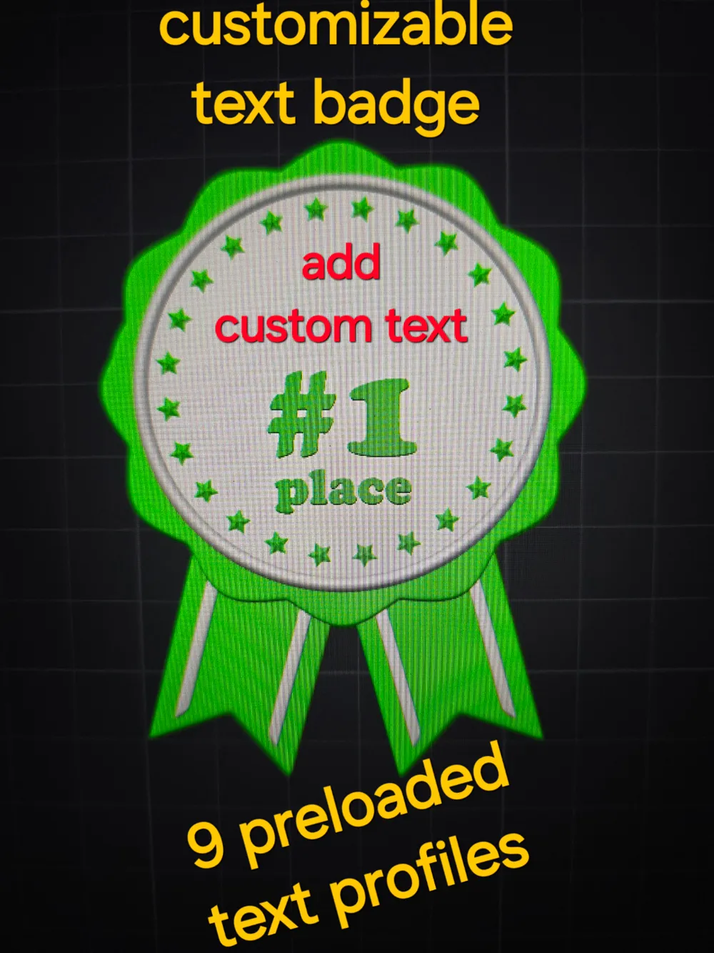 Customizable Badge by EVERYTHINGPLUSULTRA - MakerWorld