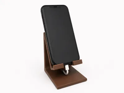 Compact Phone Stand with Cable Holder