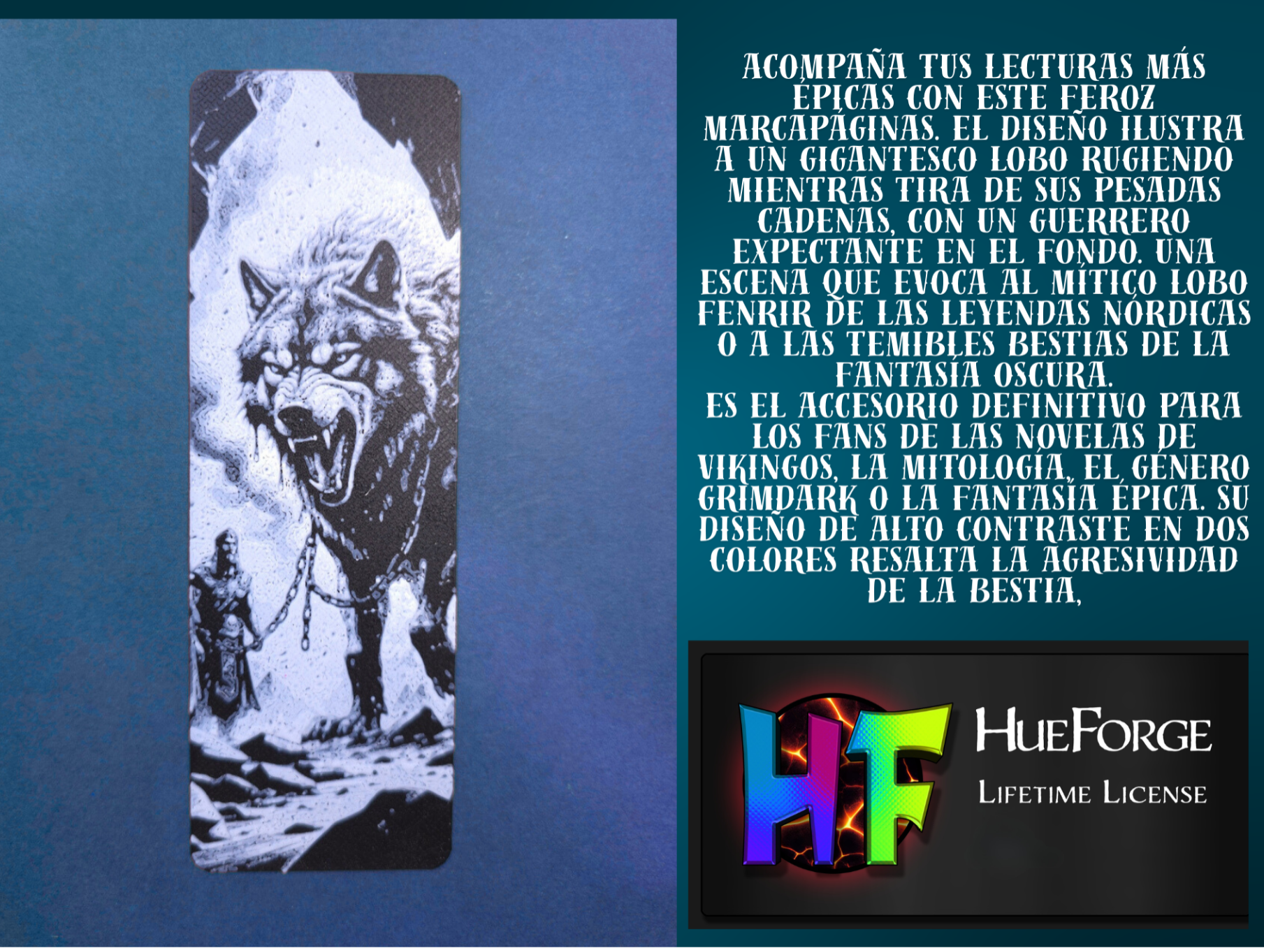 Bookmark de Lobo Gigante (Fenrir) v2