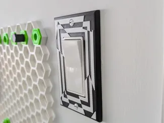 Optical Illusion Light Switch Cover