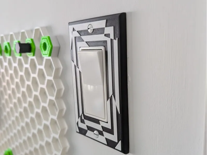 Optical Illusion Light Switch Cover