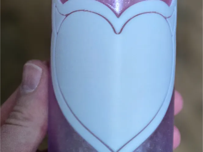Slim 12oz can Redbull / Alani Holder with a heart