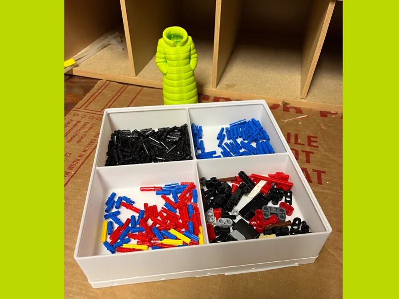 4 Tray Gridfinity Brick Sorter - 5x5 base