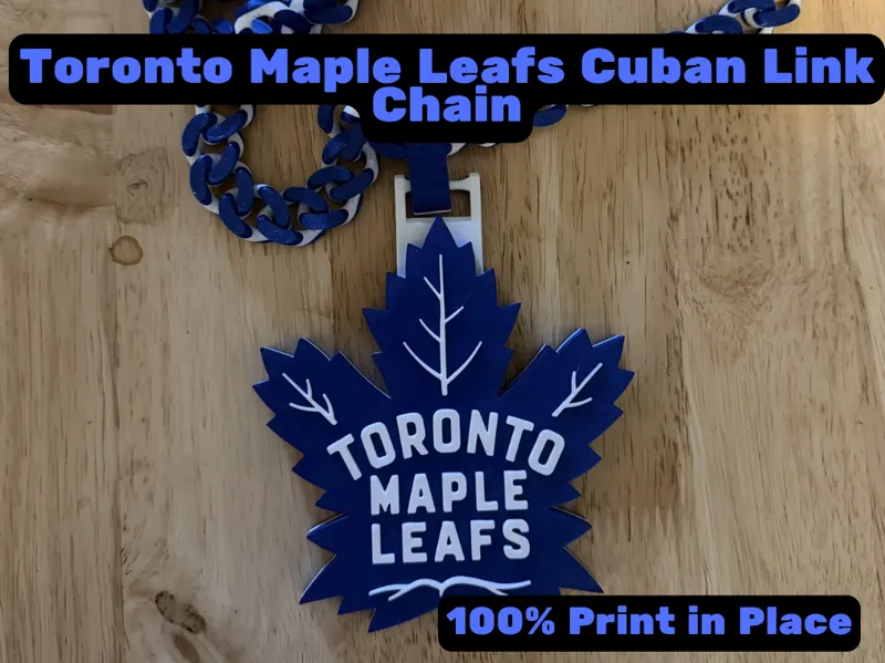 Toronto Maple Leafs Cuban Link Hype Chain