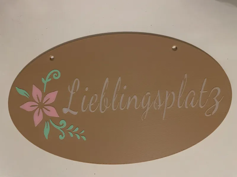 Lieblingsplatz Schild