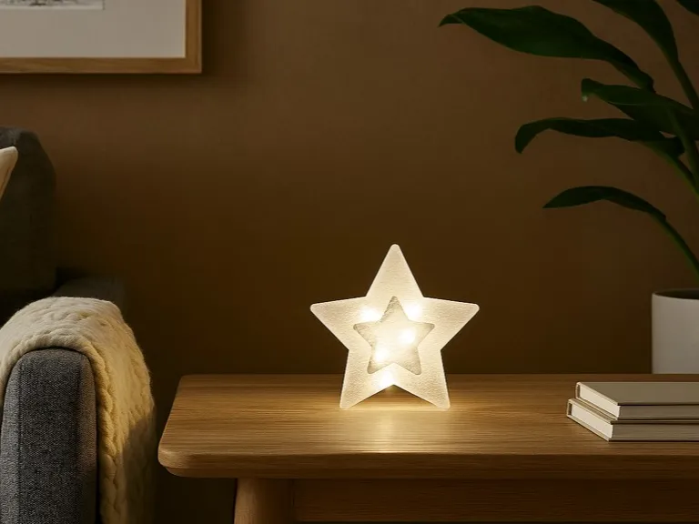 Kleiner leuchtender Stern für Weihnachten (V1)