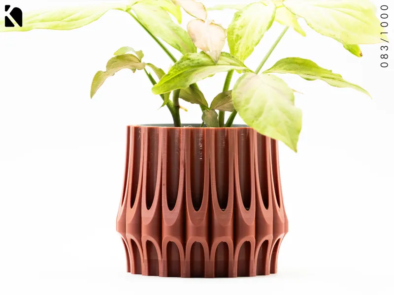 Art Deco Planter 3| Drip tray included