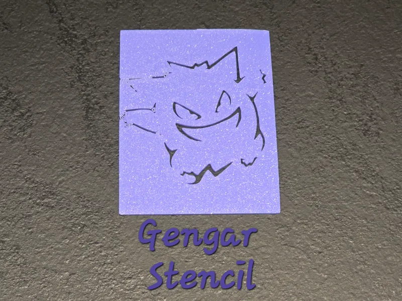 Stencil per disegnare Pokemon Gengar Bambini