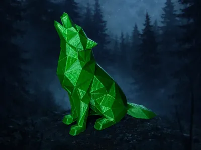 Low Poly Wolf