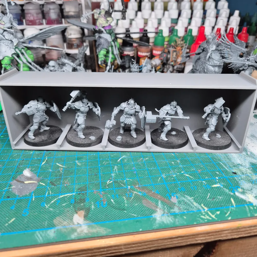 Miniatures Stackable Stl Stackable Tabletop Miniature Storage - 40mm Base - Free 3D Print Model ...