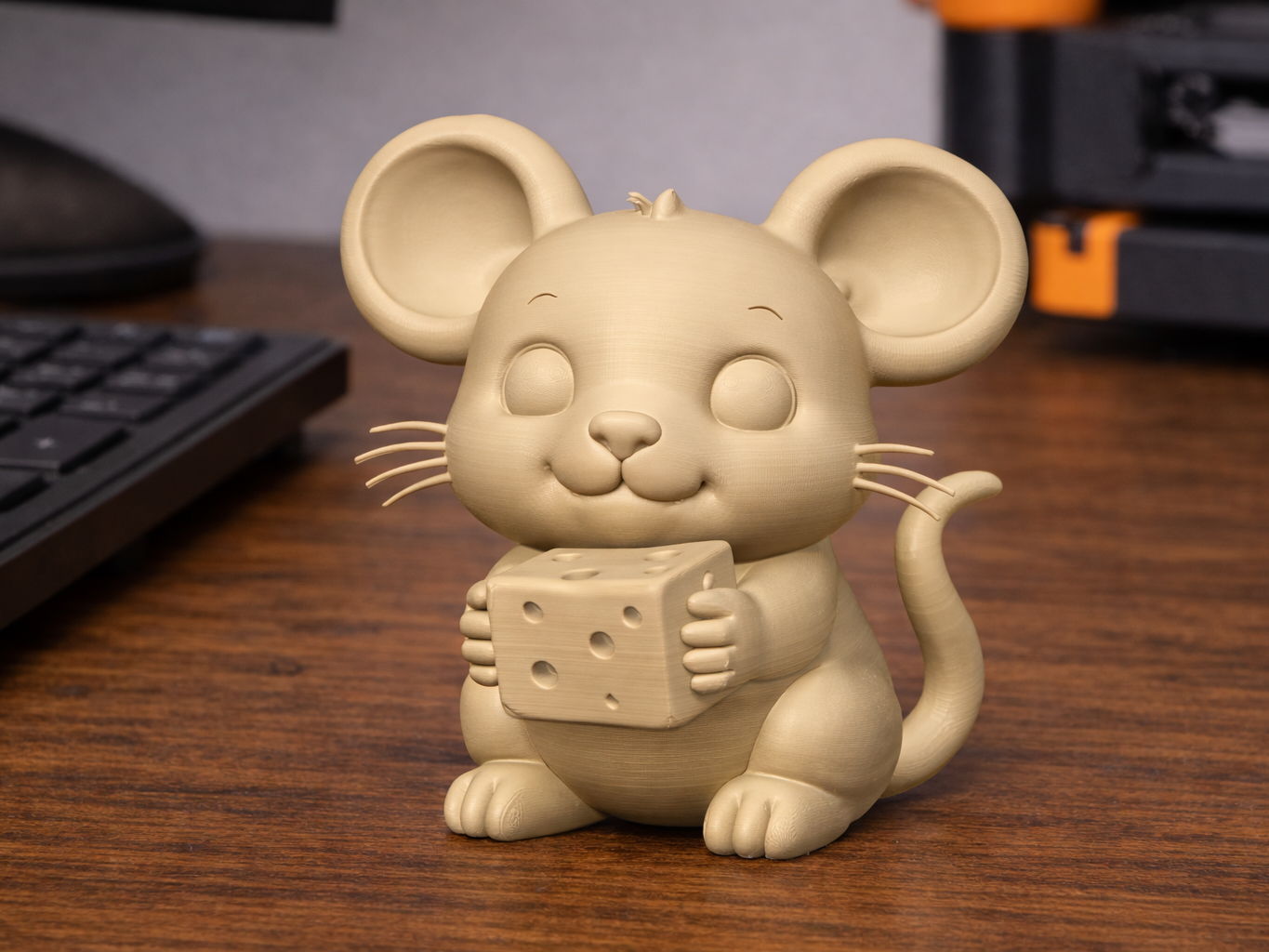 Mouse with Cheese – 3D Printable Figurine #17/18